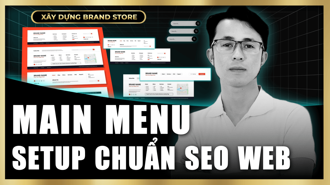 Main Menu & cấu trúc website Shopify